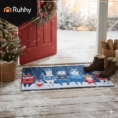 Weihnachtsfußmatte 75x45 cm – Festliche Schmutzfangmatte für Außen - Easy2sell - Deluxe