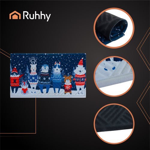 Weihnachtsfußmatte 75x45 cm – Festliche Schmutzfangmatte für Außen - Easy2sell - Deluxe