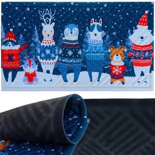 Weihnachtsfußmatte 75x45 cm – Festliche Schmutzfangmatte für Außen - Easy2sell - Deluxe