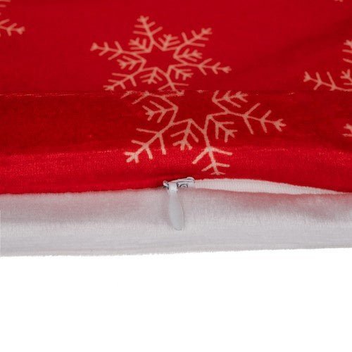 Weihnachtskissenbezüge 4er Set – Plüsch Kissenhüllen 40x40 cm Rot Weiß - Easy2sell - Deluxe