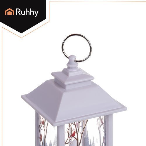 Weihnachtslaterne mit LED - Licht – Dekolaterne in Weiß für Weihnachten - Easy2sell - Deluxe