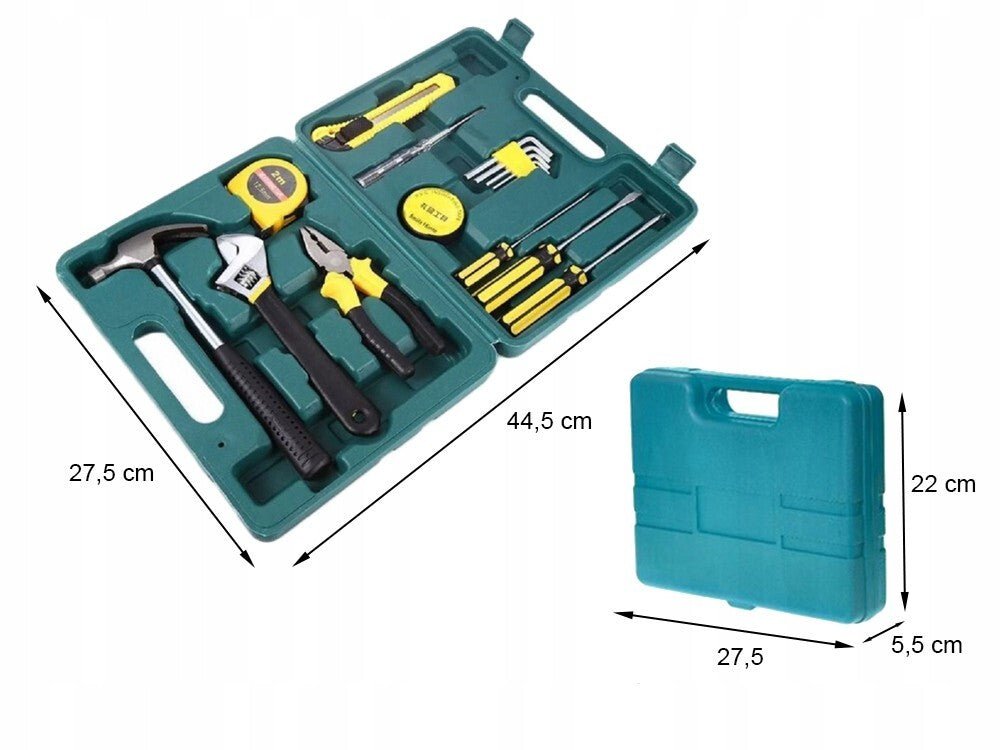 Werkzeugkoffer 16 - teilig für Haushalt - Easy2sell - Deluxe
