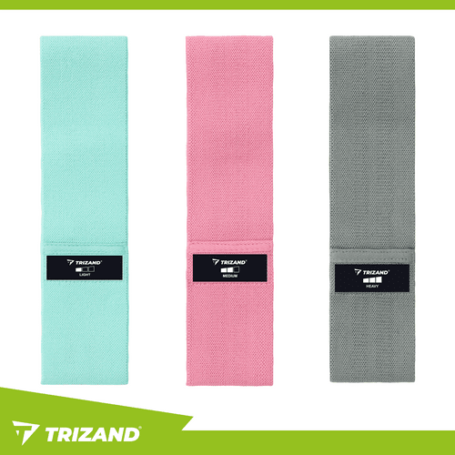 Widerstandsbänder Set aus Stoff – 3 Fitnessbänder für Beine und Po - Easy2sell - Deluxe